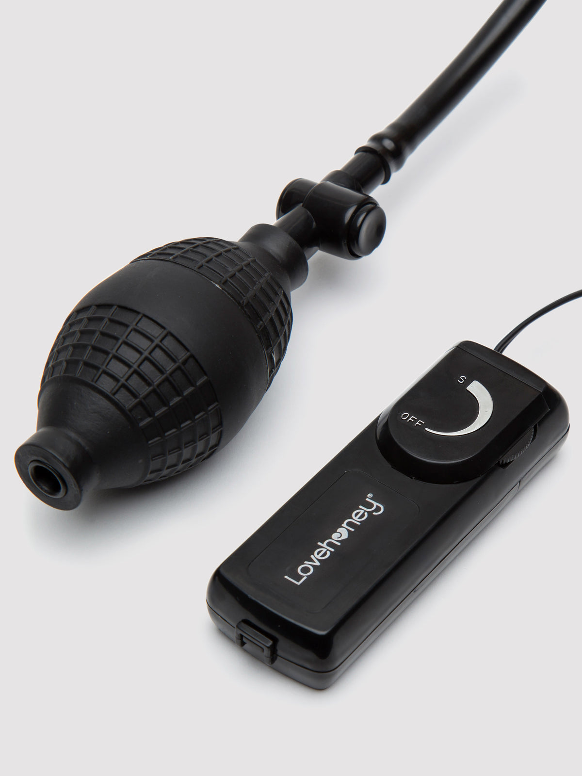 Lovehoney Vibrating Inflatable Butt Plug 4.5 Inch, Black