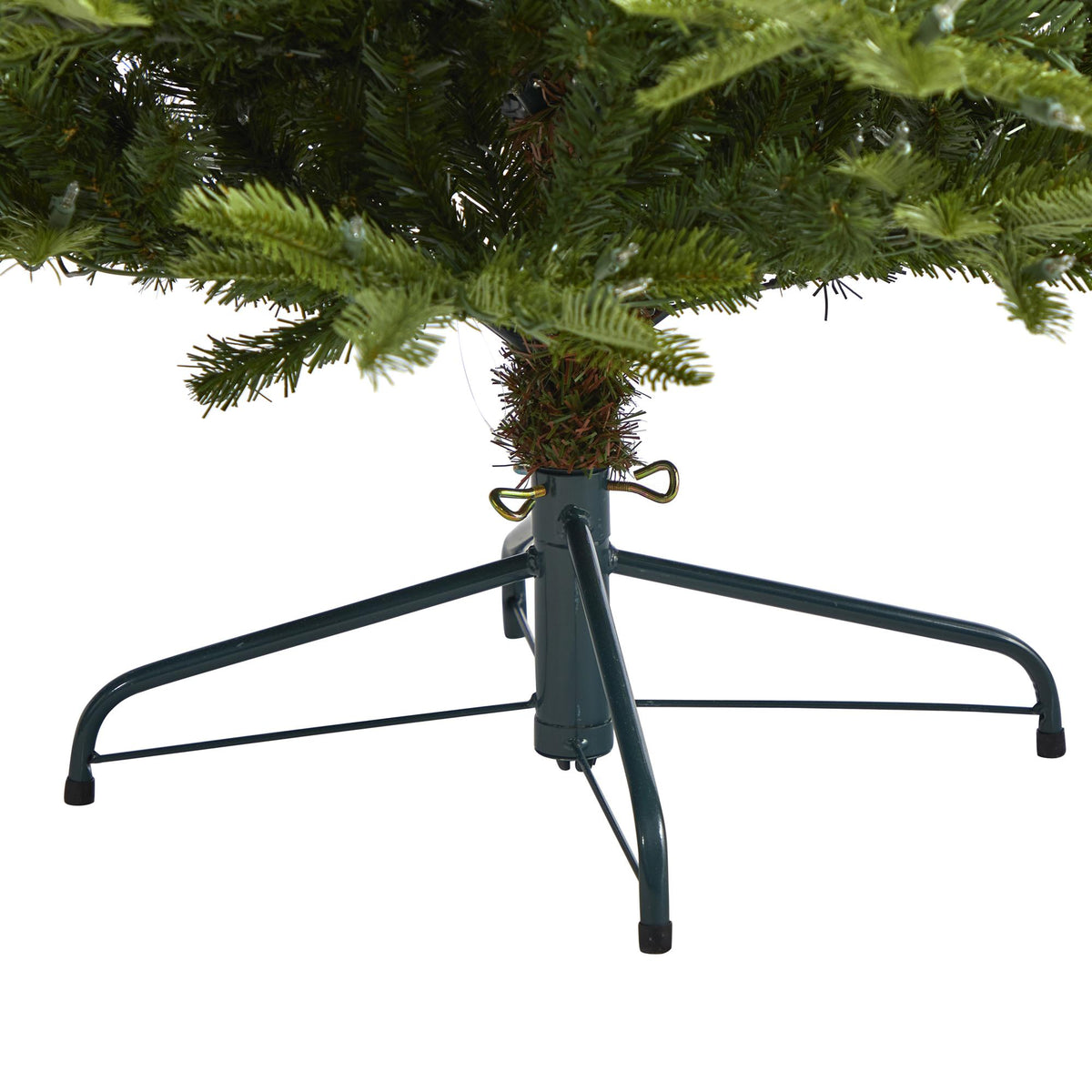 Nearly Natural Clear Prelit Incandescent Green Decorated Spruce Christmas Tree, 6'