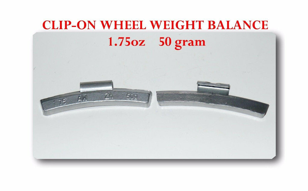 400 Pcs ZN CLIP-ON Wheel Weight  1.75 oz  50g AW175 Zing -Led Free