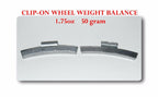 400 Pcs ZN CLIP-ON Wheel Weight  1.75 oz  50g AW175 Zing -Led Free
