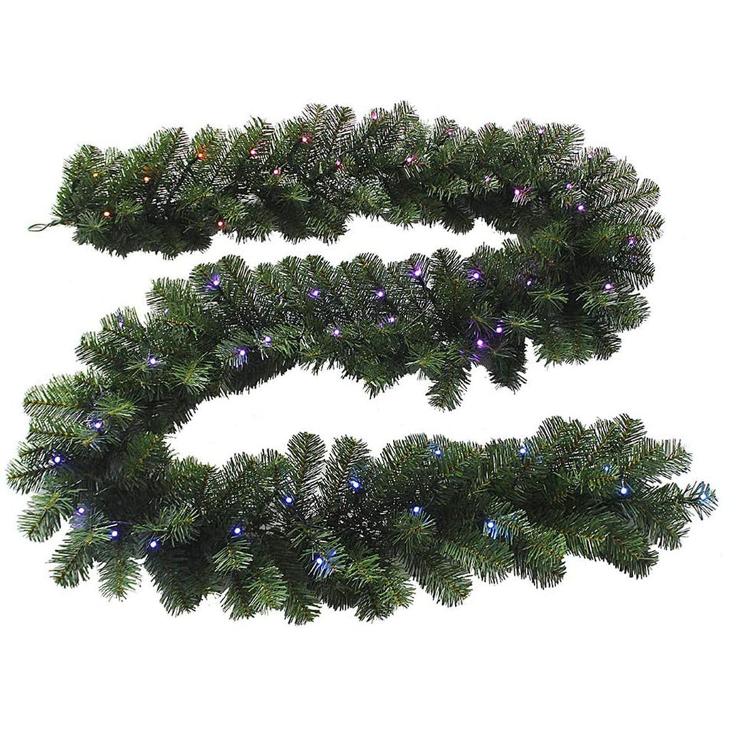Kurt Adler Twinkly 9 Foot LED App Controlled Lighted Garland, Multicolor