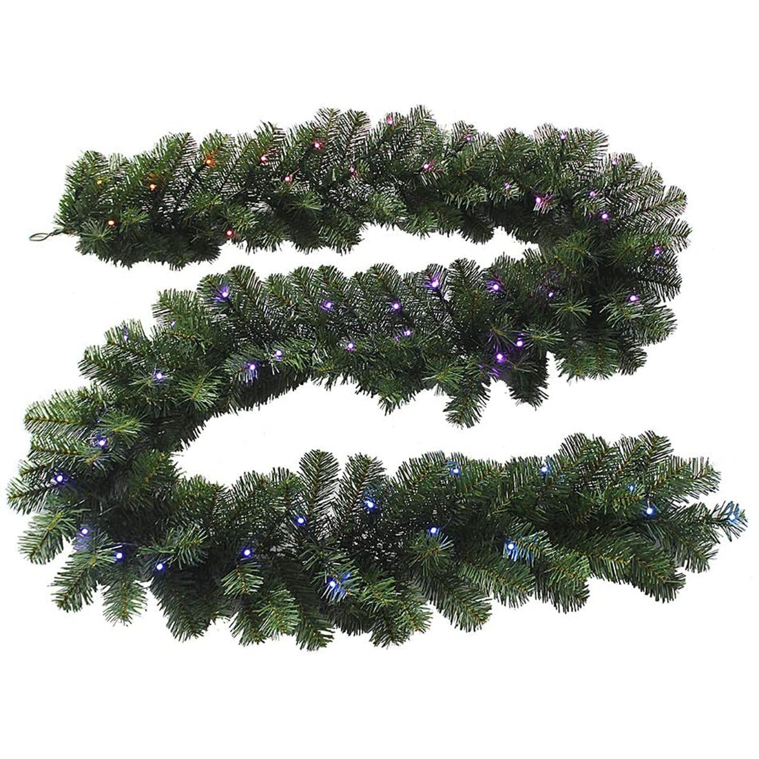 Kurt Adler Twinkly 9 Foot LED App Controlled Lighted Garland, Multicolor