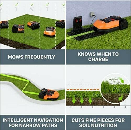 WR155 20V LANDROID L 1/2-Acre Cordless Robotic Mower - 6.0Ah Battery