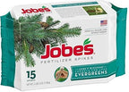 jobes 01611 15 pack evergreen tree fertilizer spikes - quantity 6 packages