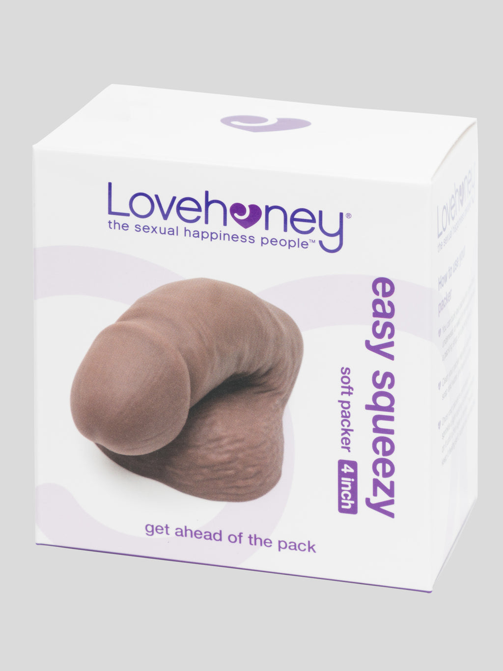 Lovehoney Easy Squeezy Soft Packer 4 Inch, Flesh Brown | Flesh Brown