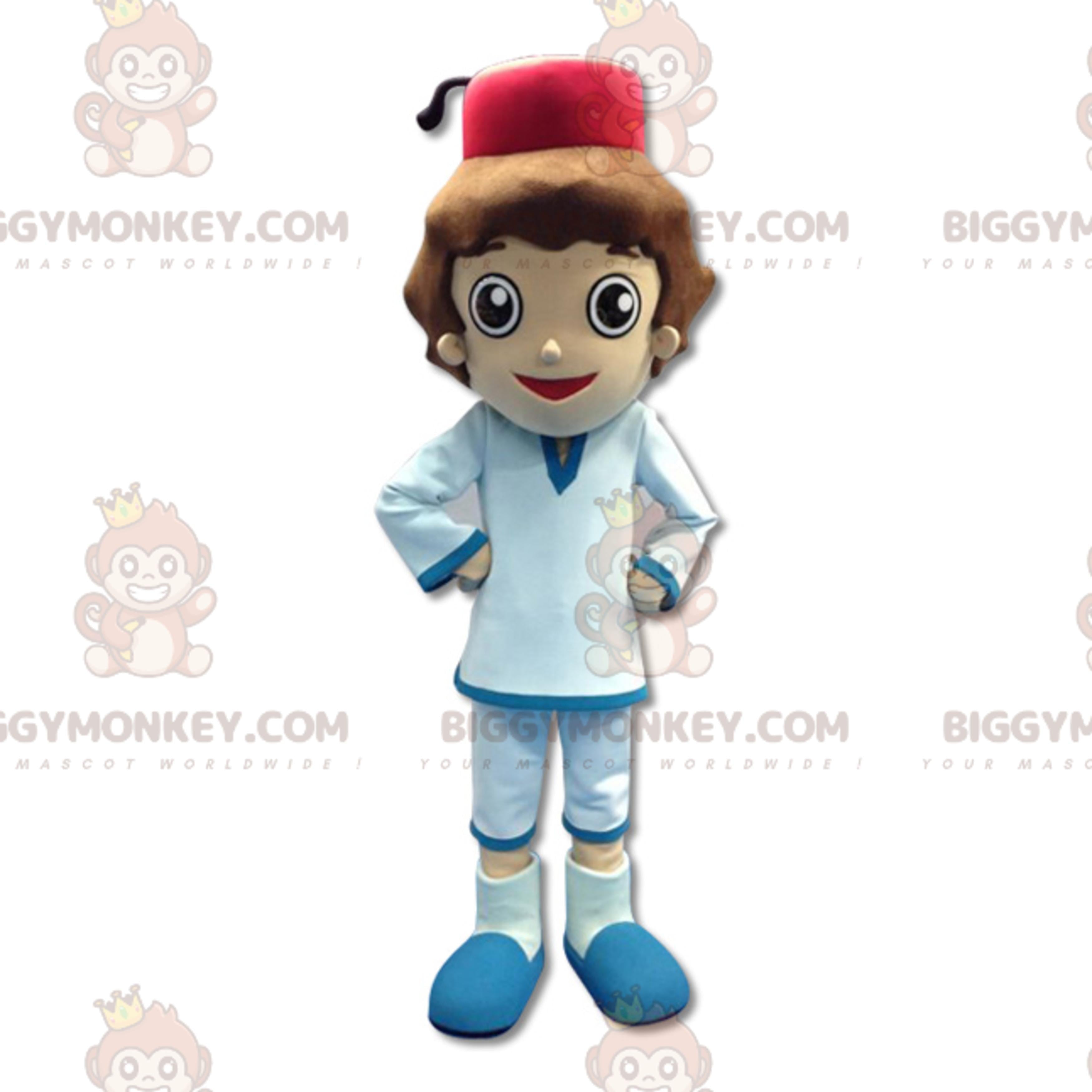 Little Boy Sultan BIGGYMONKEYMascot Costume in Western Dress