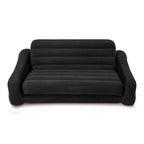 Queen Size Inflatable Pull-Out Futon Sofa Couch Bed, Dark Gray (4-Pack)