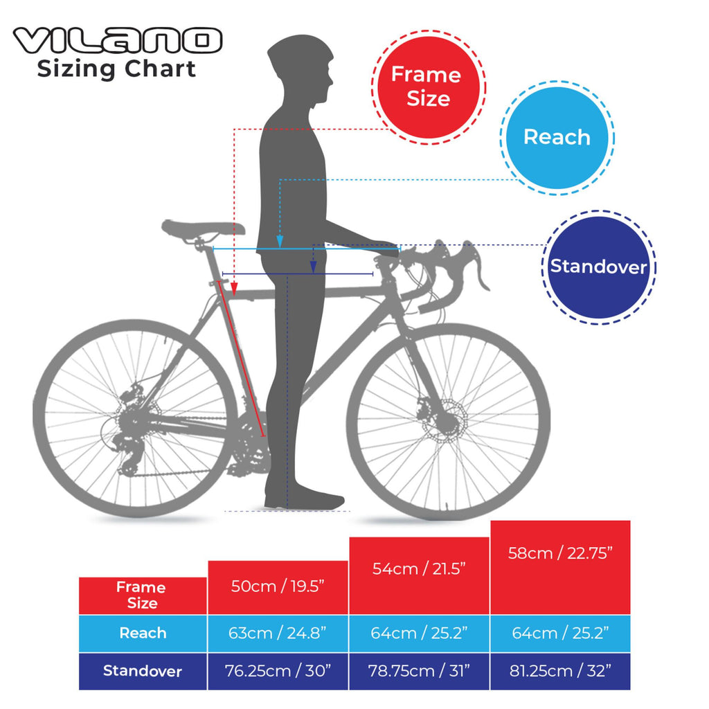 Vilano TUONO T20 Aluminum Road Bike 21 Speed Disc Brakes, 700c