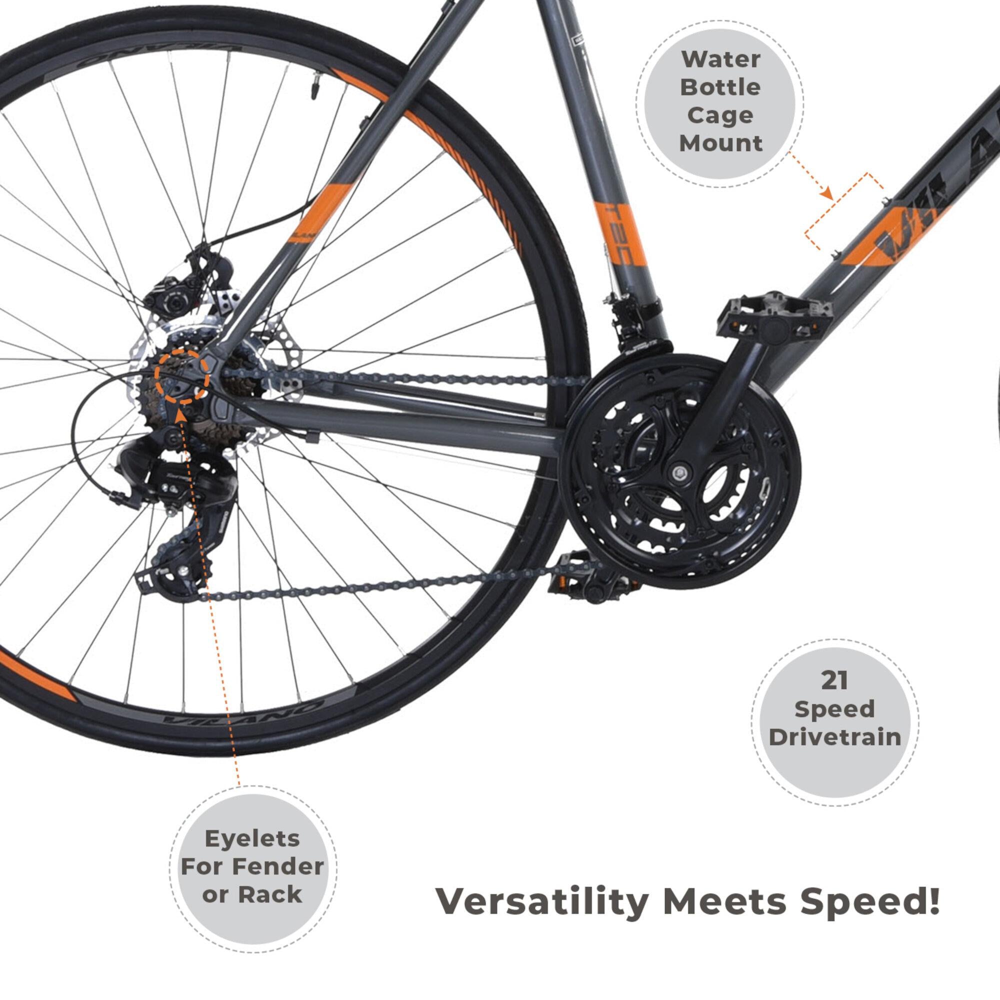 Vilano TUONO T20 Aluminum Road Bike 21 Speed Disc Brakes, 700c