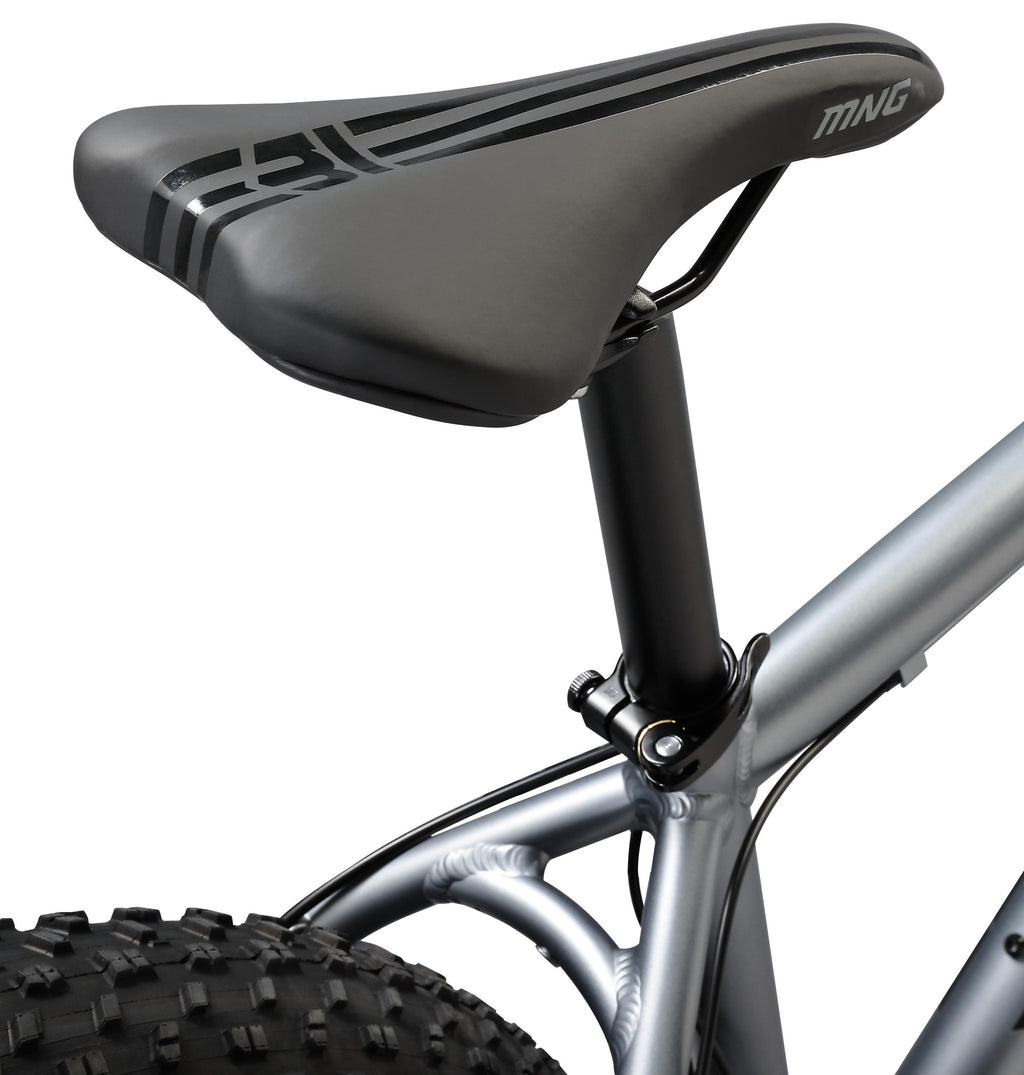 Mongoose Dolomite ALX fat tire mountain bike, 16 speeds, medium frame, grey