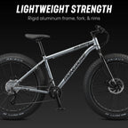 Mongoose Dolomite ALX fat tire mountain bike, 16 speeds, medium frame, grey