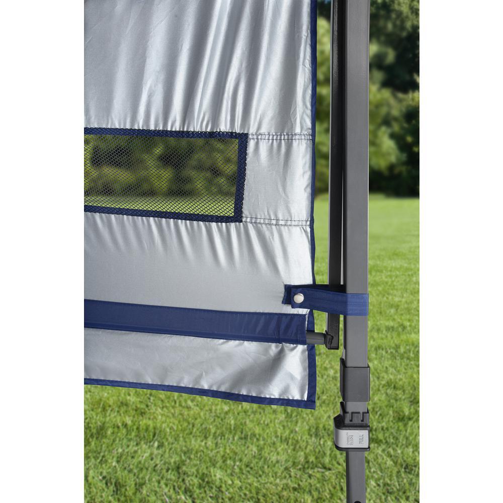 SX170 10 ft. x 10 ft. Blue/Graphite Instant Canopy with Dual Half Awnings