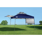 SX170 10 ft. x 10 ft. Blue/Graphite Instant Canopy with Dual Half Awnings