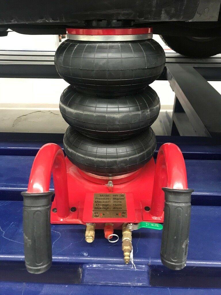TRIPLE BAG AIR GO JACK 3 TON AUTO BODY FRAME MACHINE RACK PINCH WELD Puerto Rico