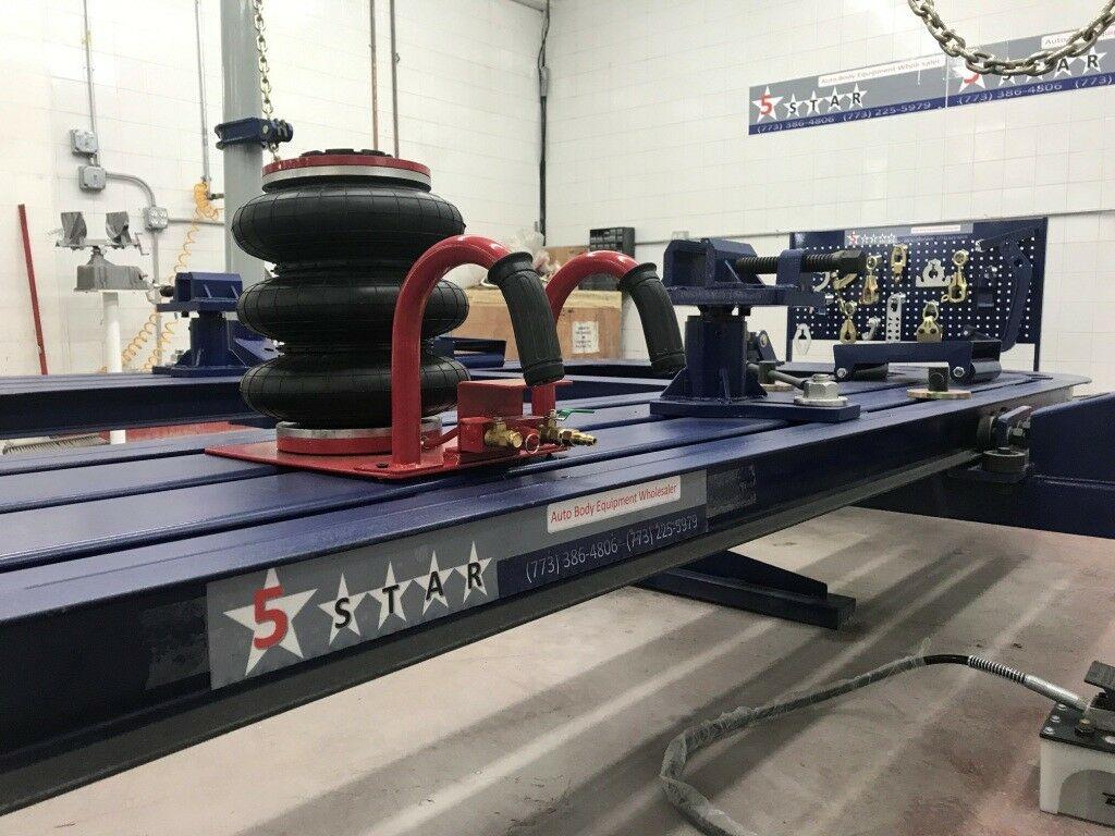 TRIPLE BAG AIR GO JACK 3 TON AUTO BODY FRAME MACHINE RACK PINCH WELD Puerto Rico