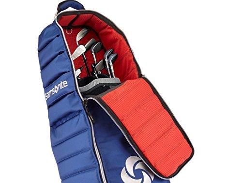 Samsonite Lightweight Spinner Wheeling Golf Travel Cover for Bag &amp; Clubs, Navy