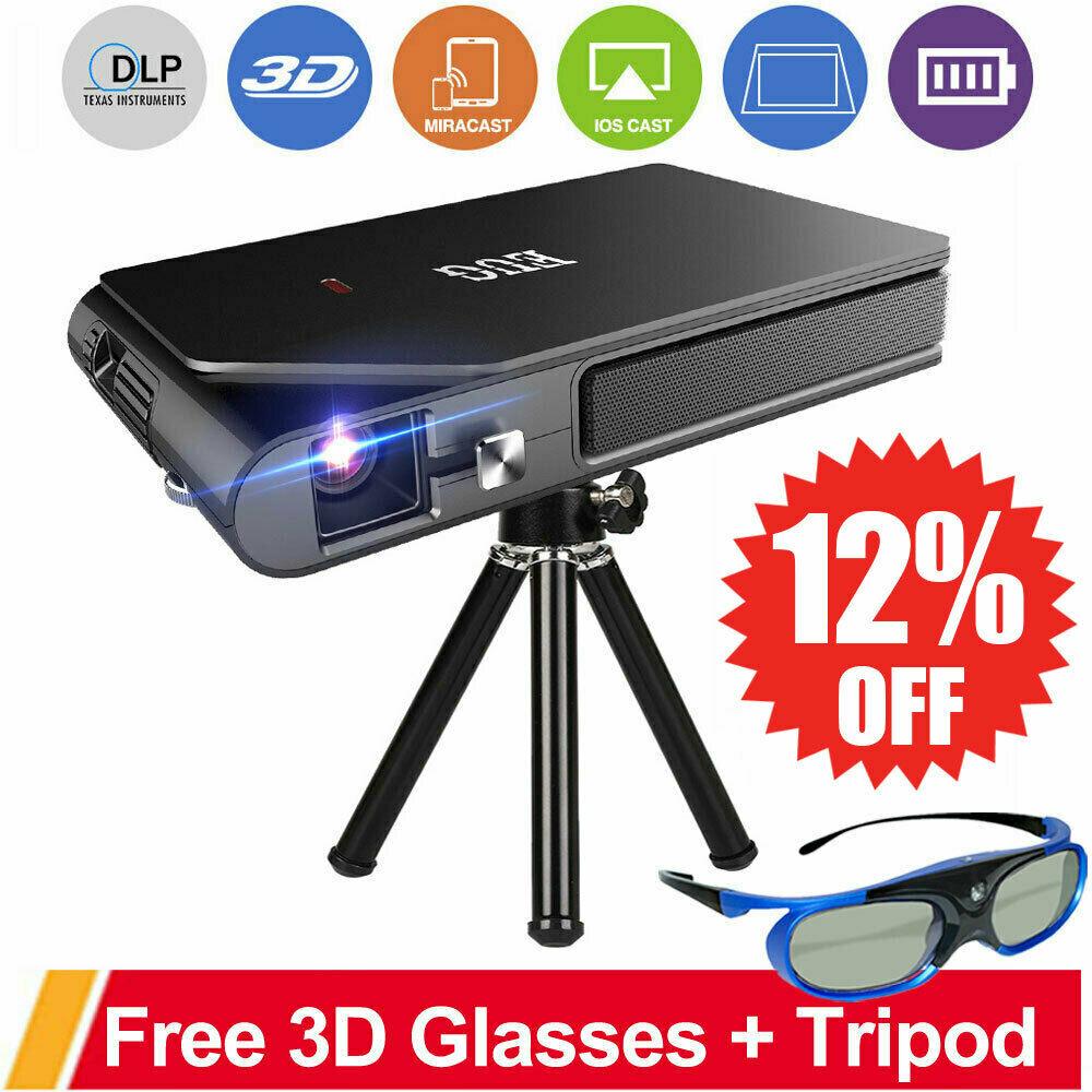 3600lms dlp 3d projector wifi portable home cinema full hd movie meeting hdmi tv