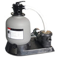 1.5 hp sand filter combo with pump pressure for above ground pools, 19-inch