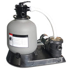 1.5 hp sand filter combo with pump pressure for above ground pools, 19-inch