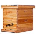 beehive 8 frame bee hives and supplies starter kit, bee hive for beginner, honey bee hives includes 1 deep bee boxes, 1 bee hive super with beehive frames and foundation