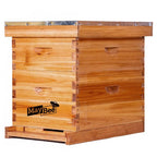 beehive 8 frame bee hives and supplies starter kit, bee hive for beginner, honey bee hives includes 1 deep bee boxes, 1 bee hive super with beehive frames and foundation