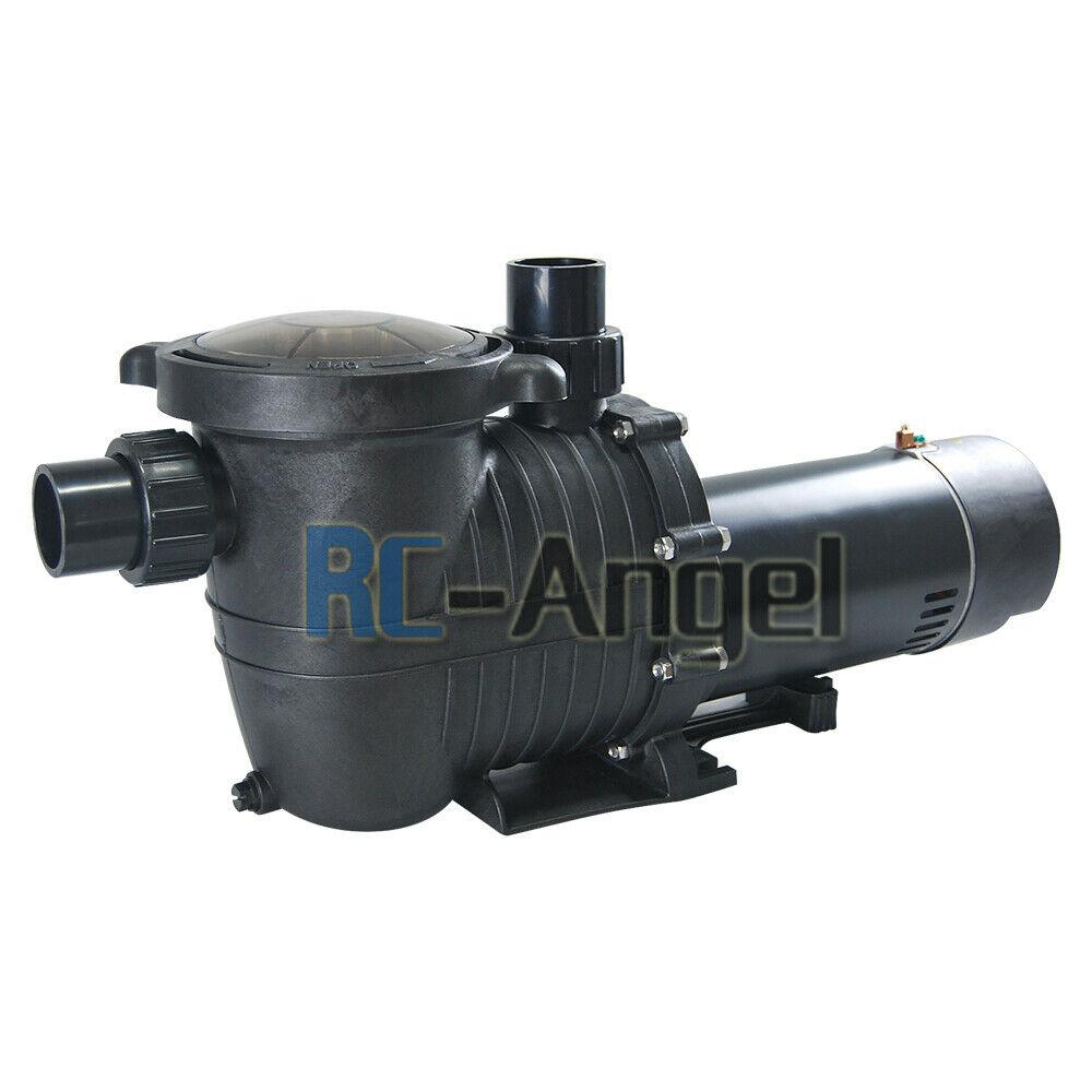 2hp 2 speed 230v 1.5" npt inground swimming pool pump motor w/strainer hayward