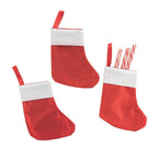 Bulk Small Red Christmas Stockings, Craft Supplies, Christmas, 144 Pieces