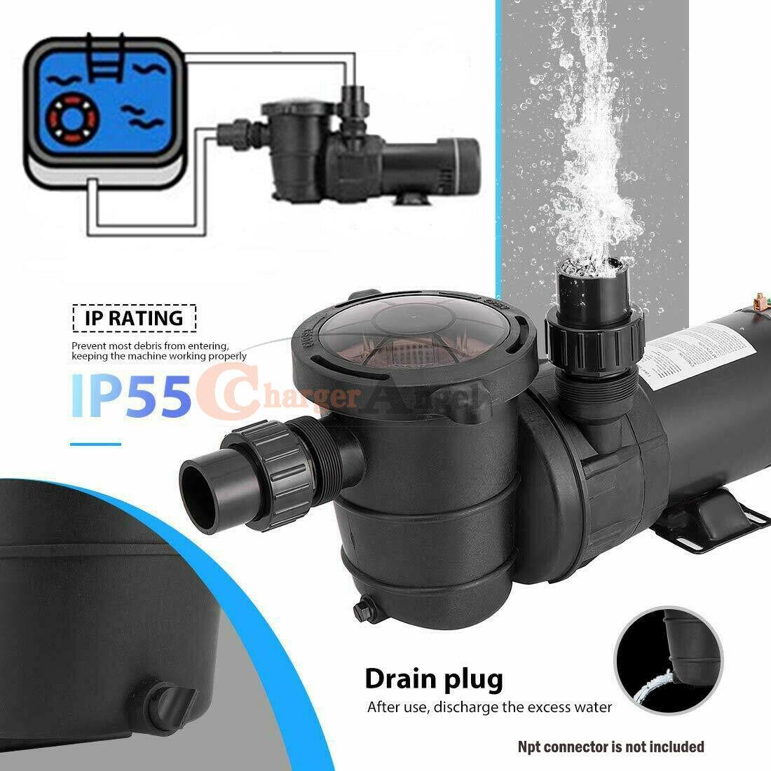 115v 1.5hp in/aboveground swimming pool pump motor strainer hayward replacement