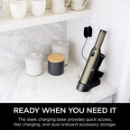 Shark WANDVAC Cordless Hand Vac Lightweight and Portable at 1.4 lbs. with Powerful Suction, Charging Dock, One-Touch Empty for Car &amp; Home, Gold