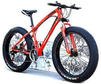CHICAI Adult Mountain Bike 20-inch Mountain Bike High Carbon Steel Cross Country Bike 21/24/27/30 Speed Bike Full Suspension Bike Equipped with Double Disc Brake Mountain Bike (Size : 21-Speed)