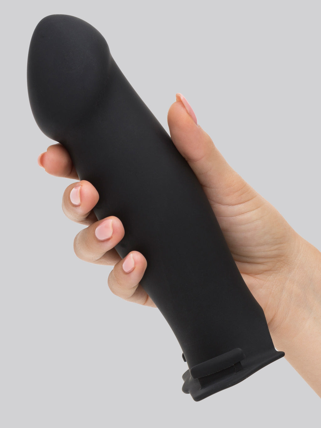 Doc Johnson Silicone Hollow Remote Control Strap-On Set 9 Inch, Black