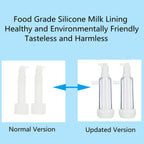 wftd portable electric milking machine milker for goat, stainless steel vacuum pump milker with 2 teat cups for livestock household domestic farm tool supplies