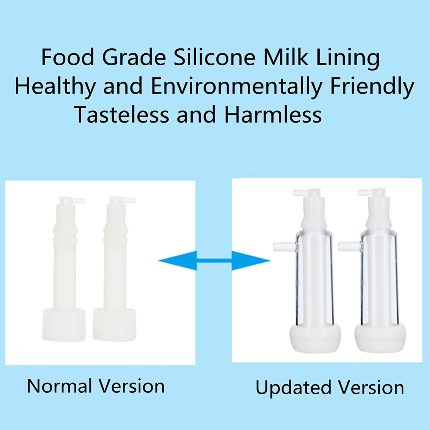 wftd portable electric milking machine milker for goat, stainless steel vacuum pump milker with 2 teat cups for livestock household domestic farm tool supplies