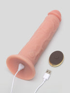 King Cock Elite Dual-Density Remote Control Vibrating Realistic Dildo 8.5 Inch, Flesh Pink