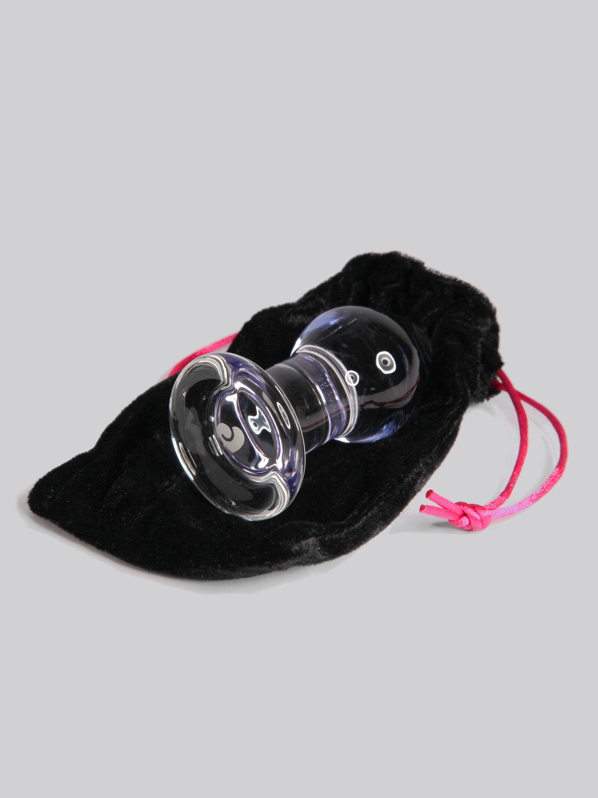 Lovehoney Amethyst Sensual Glass Butt Plug, Clear