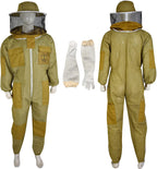 creek beekeeping supplies -- beekeeping suit with round veil/hat (5x-large, khaki)