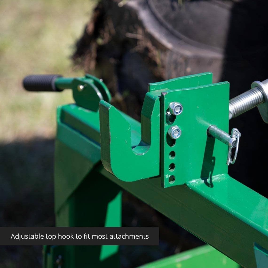 titan attachments quick hitch cat 1 and cat 2, 3 point green steel