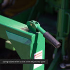 titan attachments quick hitch cat 1 and cat 2, 3 point green steel