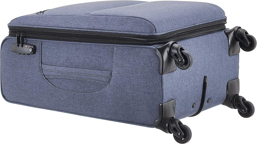 Urban Softside Spinner Luggage with Telescoping Handle, 25-Inch, Blue