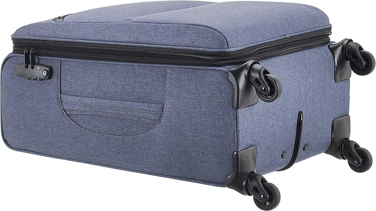 Urban Softside Spinner Luggage with Telescoping Handle, 25-Inch, Blue