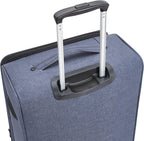 Urban Softside Spinner Luggage with Telescoping Handle, 25-Inch, Blue