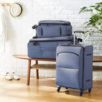 Urban Softside Spinner Luggage, 3-Piece Set, Blue