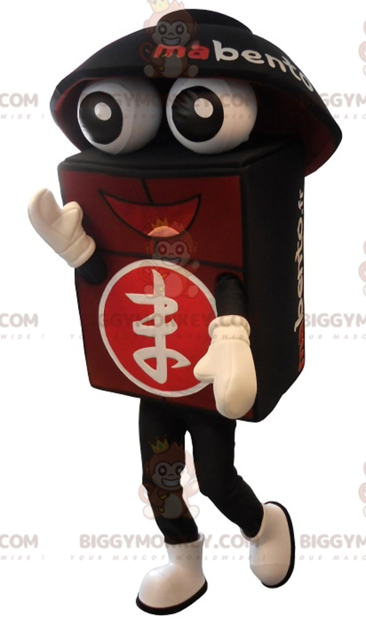 Black and Red Giant Bento BIGGYMONKEYMascot Costume