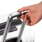 7272 Energie Expandable Hard-Sided Luggage With Spinner Wheels &amp; TSA Lock, White, 27”