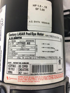 century waterway spa pump 1.5hp 230v 8.5/2.8a 2-speed 2 mbt sd 48f hot tub