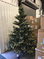 Open Box Balsam Hill Classic Blue Spruce 7.5' Tree with Candlelight LED Lights