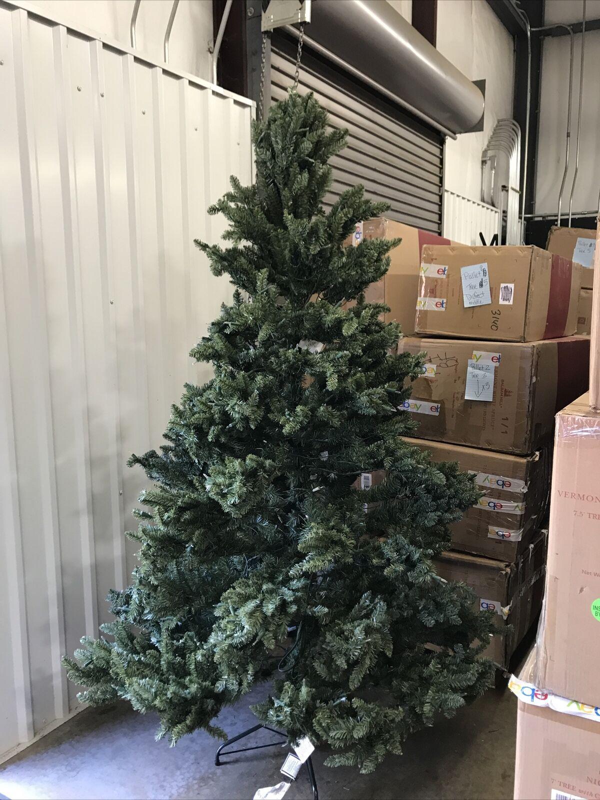 Open Box Balsam Hill Classic Blue Spruce 7.5' Tree with Candlelight LED Lights