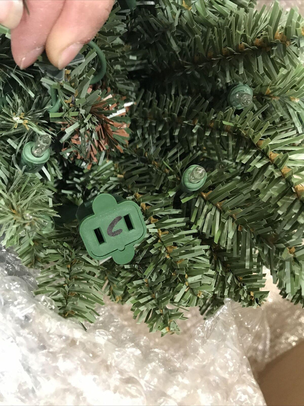 Open Box Balsam Hill Classic Blue Spruce 7.5' Tree with Candlelight LED Lights