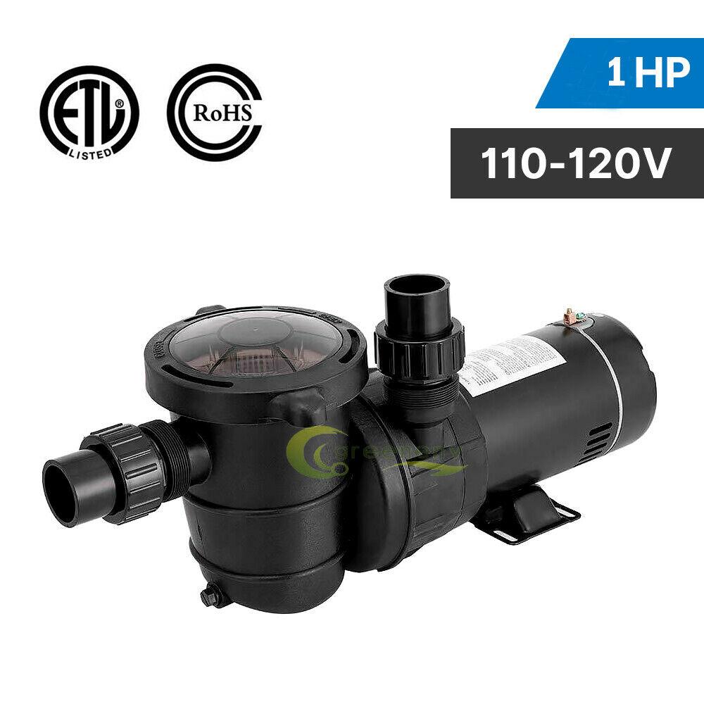 1hp 115v above ground swimming pool pump motor strainer 5280gph for hayward