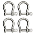 BoatTector  Steel Bow Shackle - 7/8", 4-Pack